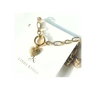 Embellished Heart Necklace| Gold