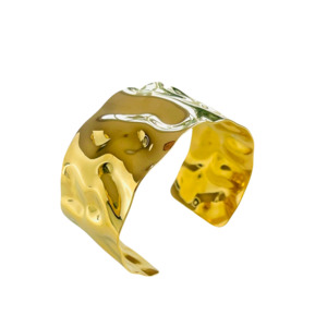 Love By The Sea: Beaten Cuff | Gold