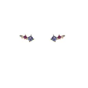 Golden Embrace: Berry Studs | Gold
