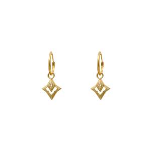 Earrings: Stellada Mini Sleepers  | Gold