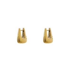 Earrings: Teardrop Hoops | Gold