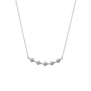 Necklaces: Sereno Arc Necklace | Silver