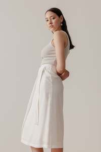 Loclaire: Tidal Wrap Skirt - Cloud