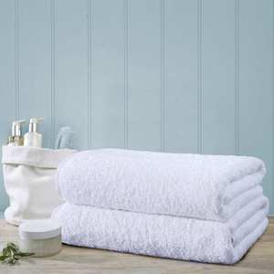Towels: Bath Towels NZ - Eco White Commercial Bath Towel