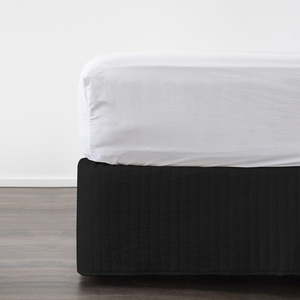 Products: Quilted Valance BLACK – Last Two – Linen Boutique