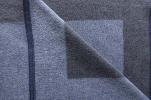Reversible Charcoal Smoky BlueThrow POSSIMO NZ Made – Linen Boutique