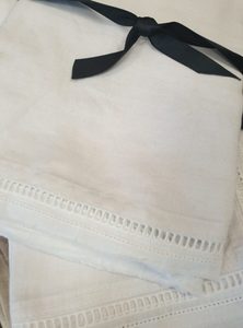 White Linen Tablecloth Emmeline