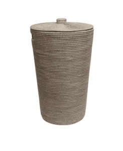Laundry Basket WHITE RATTAN Geneva – Linen Boutique