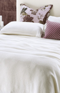 Waffle Bedspread Sottobosco IVORY Fine Weave