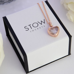 Rose Gold Lockets: Petite Rose Gold Heart Locket