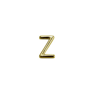 Gold Charms: Gold Letter - Z