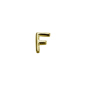 Gold Letter - F