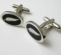 Silver fern cufflinks