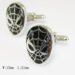 all: Spiderman cufflinks black