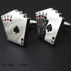 all: Ace of spades cufflinks
