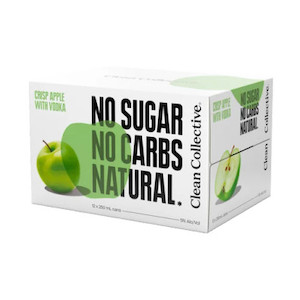 Clean Collective Crisp Apple with Vodka 5% 250ml (12 Cans)