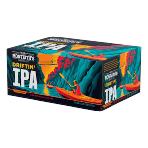 Products: Monteiths Batch Brewed Driftin IPA 5% 330ml (12 Cans)
