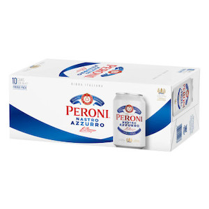 Products: Peroni 330ml (10 Cans)