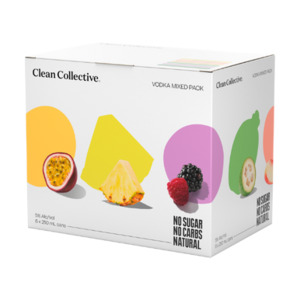 Products: Clean Collective Mixed Vodka 5% 250ml (6 Cans)