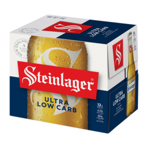 Products: Steinlager Ultra Low Carb 4.2% 330ml (12 Bottles)