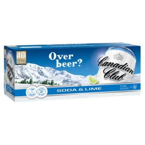 rtd: Canadian Club Soda & Lime 4.8% Cans 10x330ml