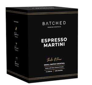 Rtd Ready To Drink: Batched Espresso Mrt 4x240C