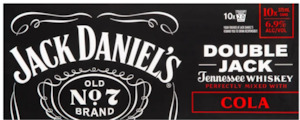 JD Double Jack 10x375ml Cans