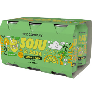 Rtd Ready To Drink: Odd Co Lime Yuzu Soju 6x330C