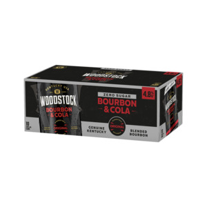 Rtd Ready To Drink: Woodstock 4.8% Zero 10x330C