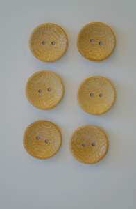 Smooth Bamboo Buttons - Large
