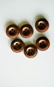 4 Hole Circles Wooden Buttons