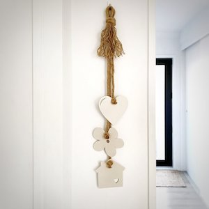 Heart, Daisy, Home Wall Decor Vanilla