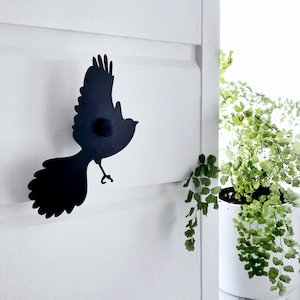 Wall Hooks: Fantail Outdoor wall hook BLACK