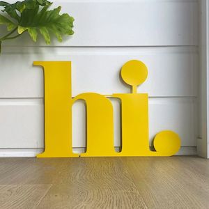 Christmas Gift Guide: Hi Wall Word Yellow