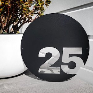 House Numbers: Circle custom house number 40cm diameter