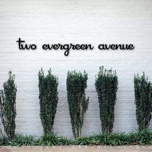 Address Signs: Palm Springs style House Number & Street Name