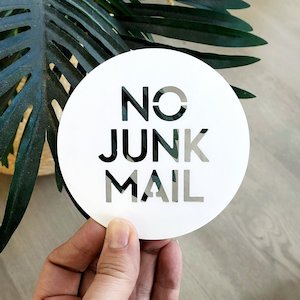 No Junk Mail WHITE