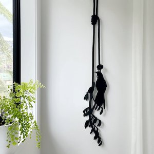 Tui & Flax black, with black rope larger size