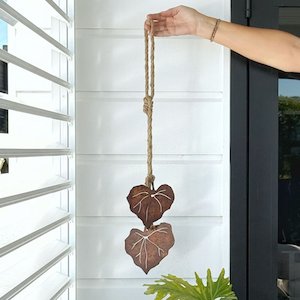Garden Art Nz: kawakawa leaf wall hanging | corten