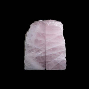 Rose Quartz Bookends