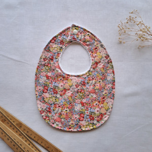 Liberty Bibs: Little Acorn Liberty Bib 'Thorpe Hill' - Peach