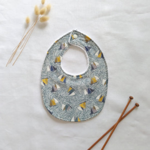 Little Acorn Liberty Bib 'Sail Away' - Blue