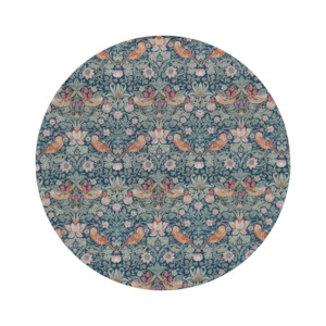 Little Acorn Liberty Square Scarf 'Strawberry Thief' - Green