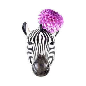 Quail Ceramics: Zebra Wall Vase