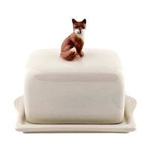 Quail Ceramics: Fox Butter Dish