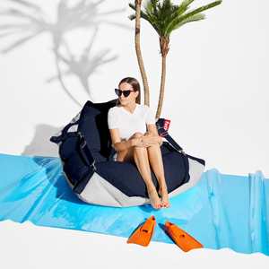 Outdoor Furniture Accessories: Original Floatzac Beanbag Dark Ocean