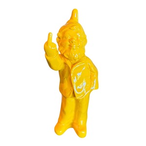 Christmas: Resin Gnome Figurine – Yellow