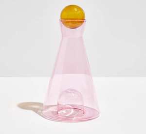 Dinnerware: Vice Versa Carafe in Pink+Amber
