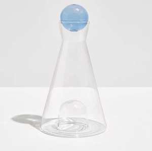 Vice Versa Carafe in Clear+Blue