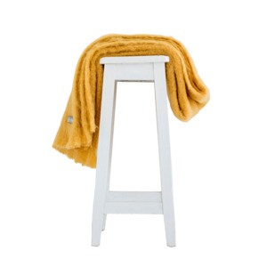 Windermere Ochre Mohair Throw